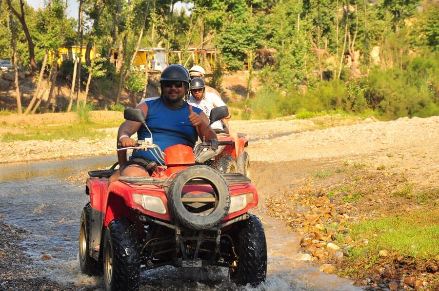 From Belek, Antalya Thrilling Quad Safari Adventure - Getting used to the automatic quad
