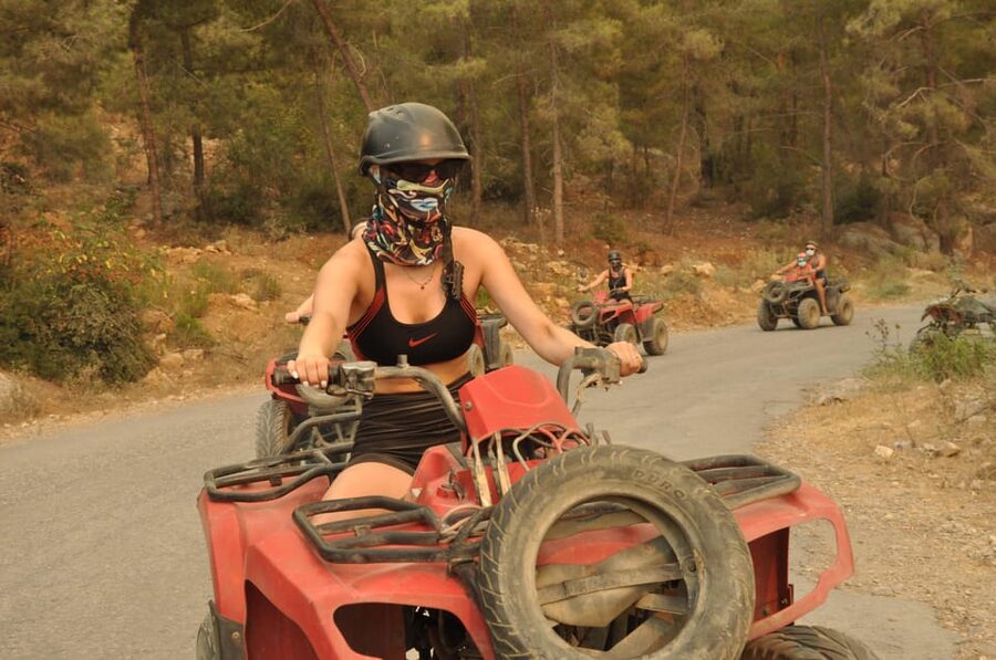 From Belek, Antalya Thrilling Quad Safari Adventure - Dust, mud, and water crossings