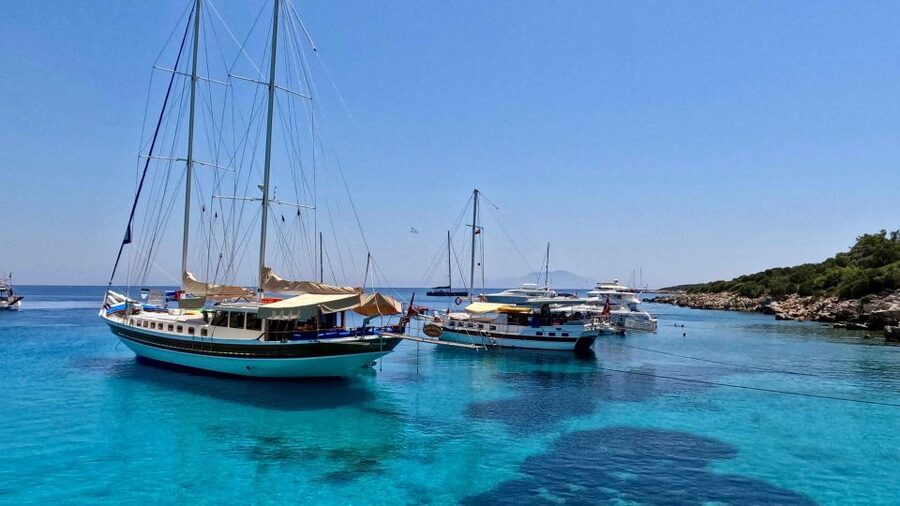 From Bodrum: Orak Island Boat Trip with Swim Stops and Lunch - Rabbit Bay and the warmer final waters