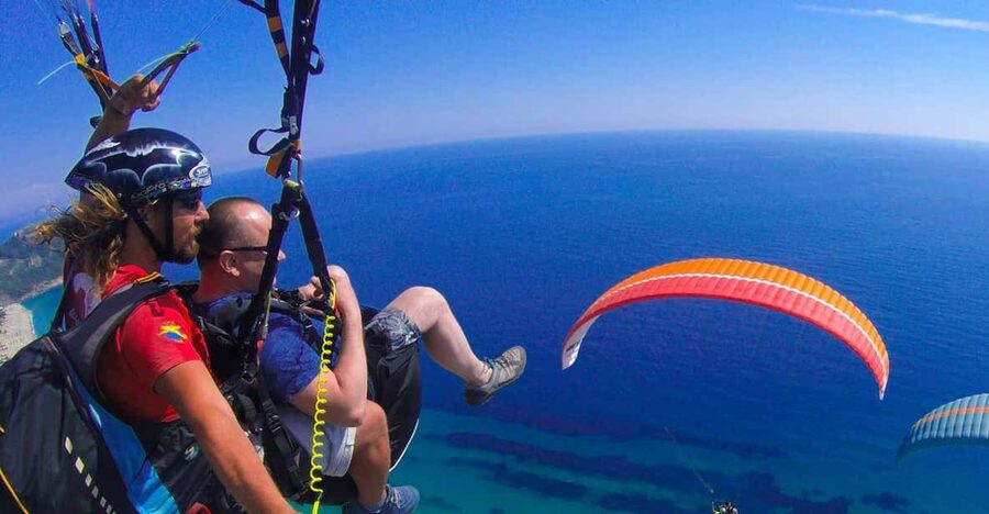 From City of Side: Alanya Tandem Paragliding w/ Beach Visit - What happens at the hilltop station