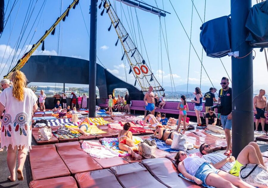 From City of Side and Alanya: Legends and Pirates Yacht Tour - The first swim near Cleopatra Beach and Alanya Castle