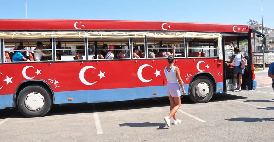 From City of Side: Cabrio Bus Safari & Boat Tour with Lunch - A Cabrio bus day beyond Side