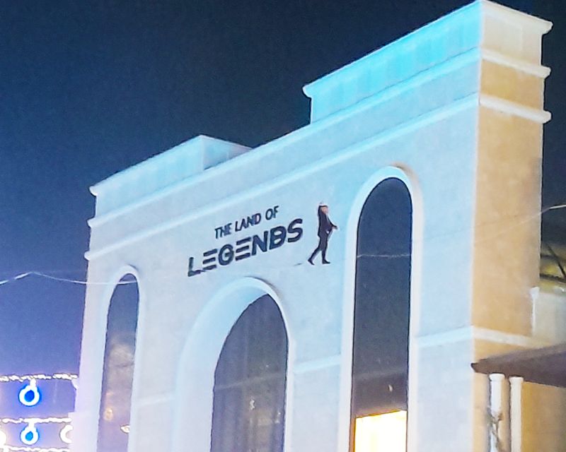From city of Side Land of Legends Night Show - Entering the illuminated Land of Legends