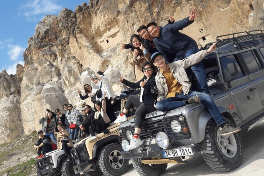 From Göreme/Ürgüp: Cappadocia Jeep Safari Sunrise or Sunset - The route: valleys, fairy chimneys, and cave-cut rock