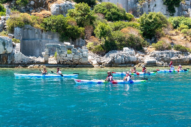 From Kas: Guided Kekova Sea Kayaking Tour - Tersane Bay brings the first swim