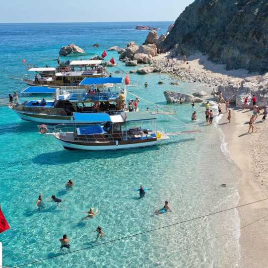 From Kemer, Antalya, Belek: Adrasan Suluada Island Boat Tour - From your hotel to Adrasan Pier