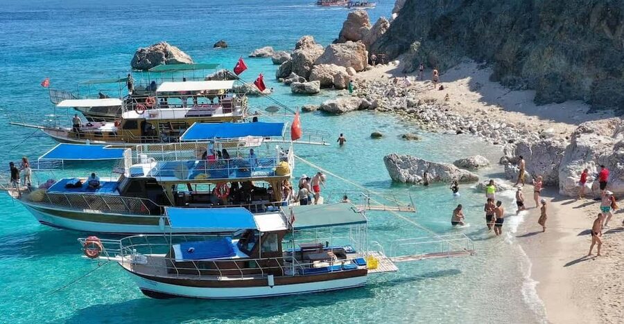 From Kemer, Antalya, Belek: Adrasan Suluada Island Boat Tour - Swimming at Saluda and Suluada