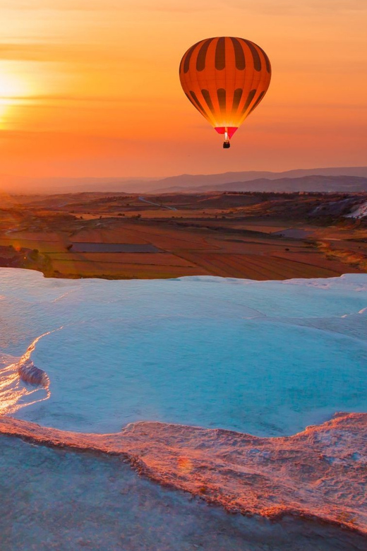 From Marmaris: Pamukkale Balloon Flight Day Trip with Lunch - Walking through Hierapolis after the flight