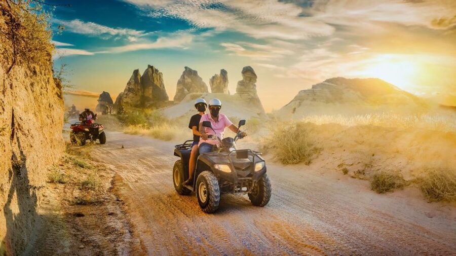 From Ürgüp/Göreme: Cappadocia Sunrise or Sunset Quad Tour - Sword Valley and the fairy chimneys
