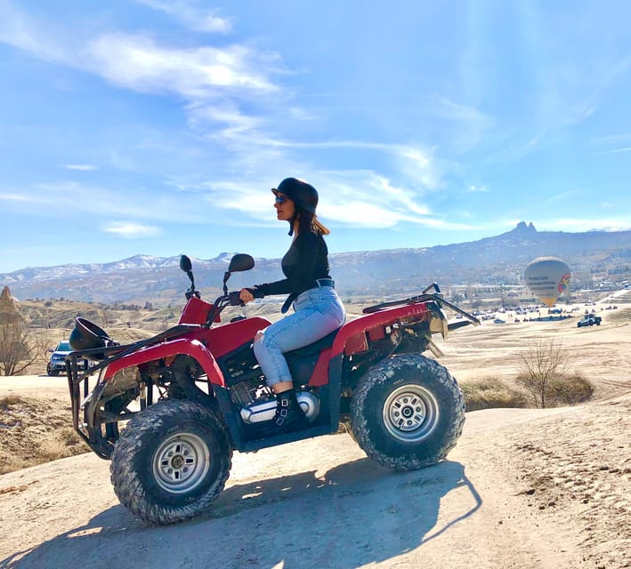 Göreme: Cappadocia Sunset ATV Tour - Red Valley and Rose Valley photo stops
