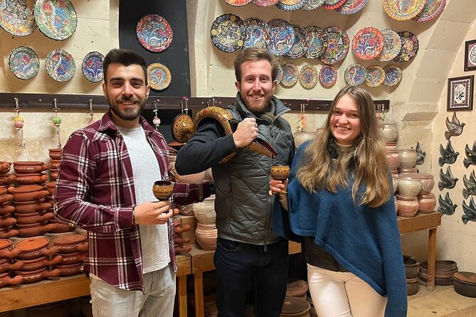 Historical Pottery Making in Cappadocia - The people make the class work