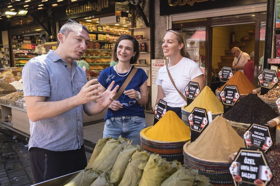 Istanbul: European and Asian Side Guided Foodie Walking Tour - Starting near the Spice Bazaar