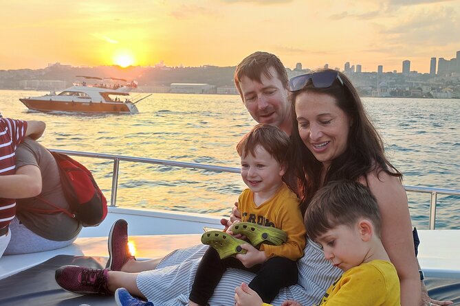 Istanbul Sunset Cruise on Luxury Yacht - Guided Group Cruise - Under the first Bosphorus bridge toward Bebek