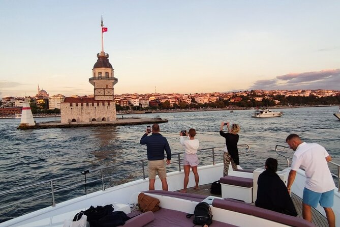 Istanbul Sunset Cruise on the Bosphorus - Galata Bridge and the modern waterfront
