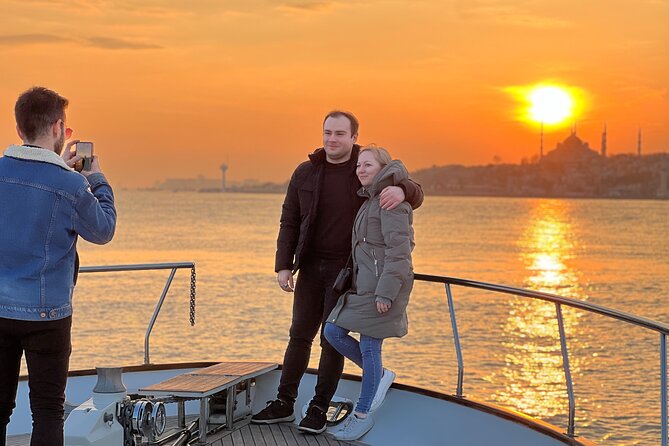 Istanbul Sunset Yacht Cruise on the Bosphorus with Transfers - Galataport and boarding at the European shore