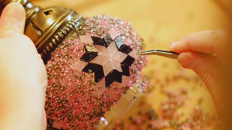 Istanbul: Turkish Mosaic Lamp Workshop with Bosphorus View - Tea, Turkish delight, and time for conversation