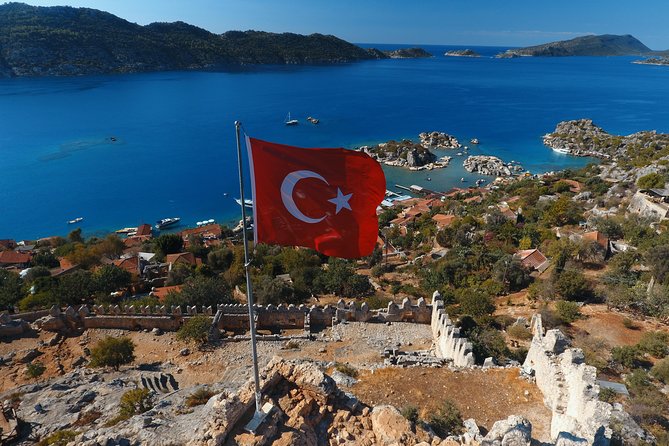 Kas: Kekova Island Sunken City & Historical Sites Boat Tour - Seeing the Kekova Sunken City from the deck