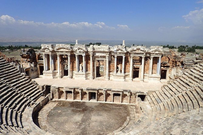 Pamukkale and Hierapolis Daily Tour From Antalya - The Hierapolis theater and its long climb