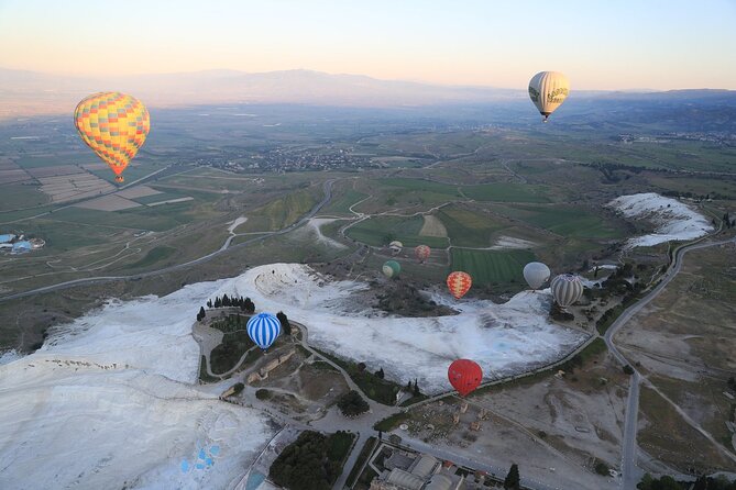 Pamukkale Hot Air Balloon w/Flight Certificates,Champagne Toast & Hotel Transfer - Before dawn at the hotel entrance