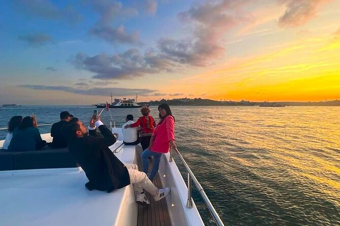 Scenic Bosphorus Sunset Cruise – 2.5 Hours of Luxury & Views - Dolmabahçe Mosque and the palace waterfront