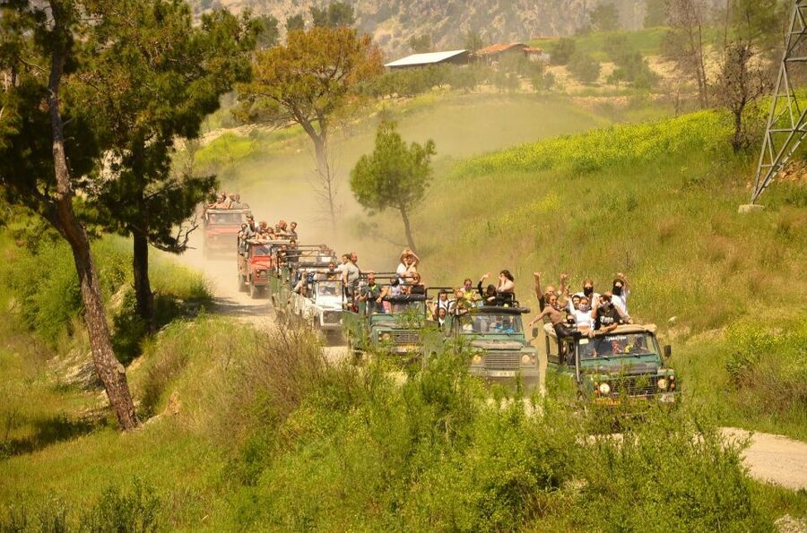 Side: Green Canyon and Waterfall Jeep Safari with Lunch - Green Canyon and Oymapinar Dam views