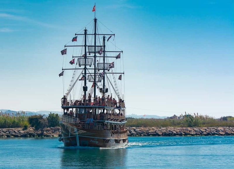 Side: Pirate Boat Trip with Lunch & Swimming Stops - The first swim at the river mouth